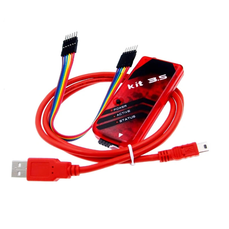 PICkit 3 / 3.5 allows debugging and programming of PIC and dsPIC Flash microcontrollers